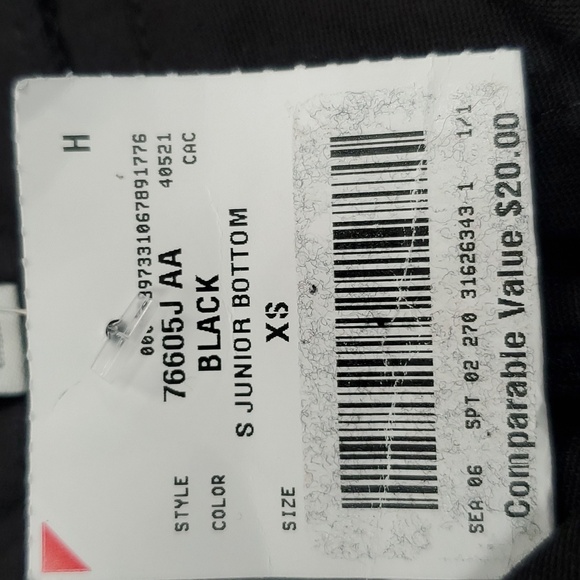 Faded Rose ESSENTIALS. Black jeans junior bottom XS size, New - Picture 9 of 9